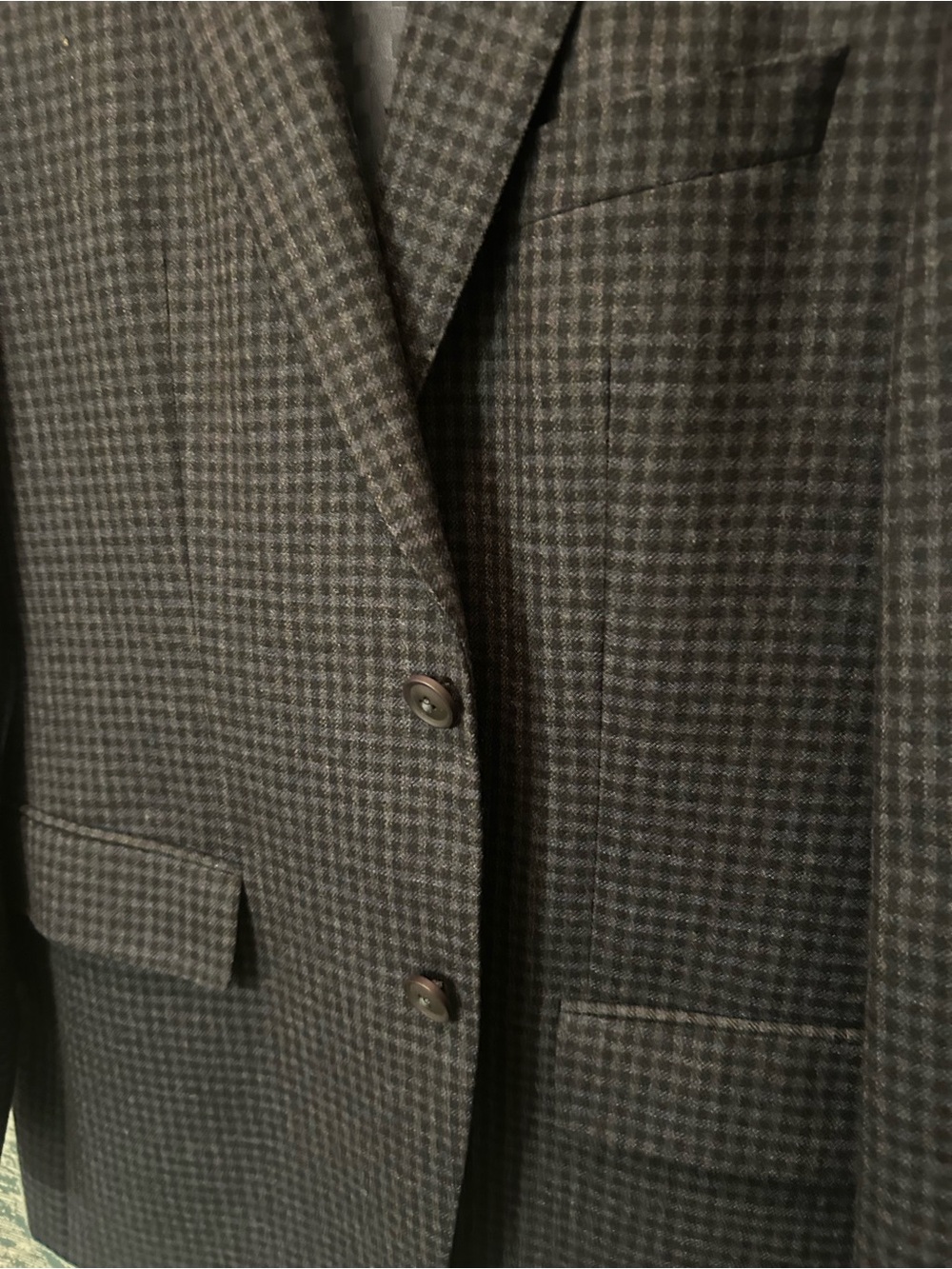 Hugo Boss Blue/Navy Micro-Check Sport Coat